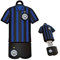 Chiavetta USB Inter | PenDrive USB 2.0 32 GB | Design unico calcio | Portachiavi integrato | Compatibilità Universale | Prodotto ufficiale Inter | Lettura 13-15 MB/s, Scrittura 6-8 MB/s, Nero