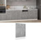 MOONAIRY Façade pour lavevaisselle, lavevaisselle, entièrement intégré, façade avant, lavevaisselle, plaque décorative, lavevaisselle, lavevaisselle, panneau de particules gris béton 45 x 3 x 67