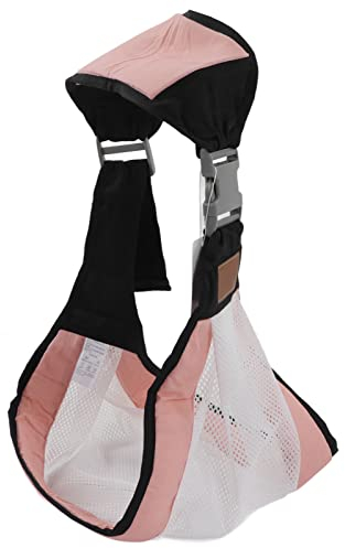 Wrap Babytrage, Babytrage Sling Wickelring, Leicht, Faltbar, Freihändige Babytrage, Ergonomisches Design, Umarmungsgurt für Neugeborene, Multifunktionale Babytrage(Rosa)