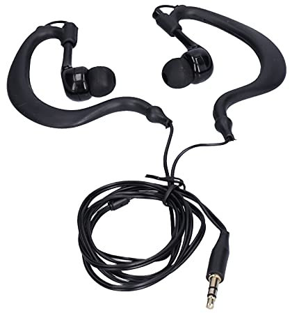 Casque de Natation IP68 Casque de Sport à Conduction Osseuse étanche sans Fil avec 3,5 Mm Remplacez Les Bouchons d'oreille pour la Natation, la Course à Pied, Le Surf, Le Cyclisme, (Noir)