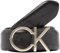 Calvin Klein Damen Gürtel Re-Lock Logo Belt 3,0 cm Ledergürtel, Schwarz (Ck Black), 95 cm