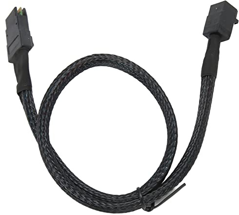 Cable Mini SAS 8643 a 8087, Cable Mini SAS Interno de 12 Gbps Resistencia a la Corrosión de Transmisión de Alta Eficiencia para Servidor (1 m/39,4 Pulgadas)
