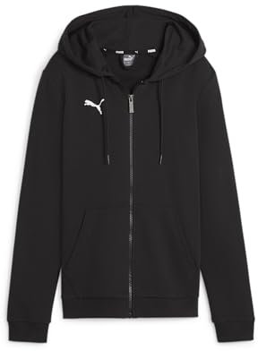 PUMA Damen Teamgoal Casuals Hooded Jacket Sweat, Puma Black-puma White, M EU