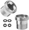 Paquete de 2 adaptadores de grifo M18 a M22 – Adaptador de rosca macho M18 x 1 a M22 x 1 – Ideal para aireadores, fregaderos y filtros de agua