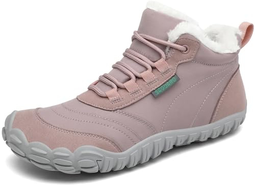SAGUARO Stivaletti Invernali Donna Scarpe Neve Scarponcini Invernali Stivaletto con pelo Caldo Stivali Neve Rosa,EU Gr.42