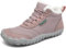 SAGUARO Stivaletti Invernali Donna Scarpe Neve Scarponcini Invernali Stivaletto con pelo Caldo Stivali Neve Rosa,EU Gr.42