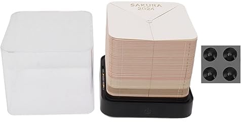 3D-Papier-Kunstkalender, Langlebige Dekoration, Verschleißfest, Multifunktional, Stilvoll, 2024 Kalender, Notizblock für den Schreibtisch (Rosa)