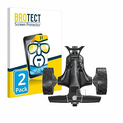 BROTECT Schutzfolie für Motocaddy M7 GPS Electric Trolley | 2 Stück Transparenter Displayschutz Made in Germany Klare Displayschutz-Folie Clear Einfache Montage Case-Friendly