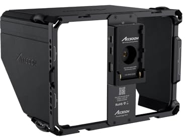 Accsoon iPad PowerCage Mini Tablet Käfig Kompatibel mit iPad mini 6 für die Überwachung, mit NP-F Batterie Platte Adapter, Schutzhülle mit Sonnenschutz, aus Aluminiumlegierung Materialien