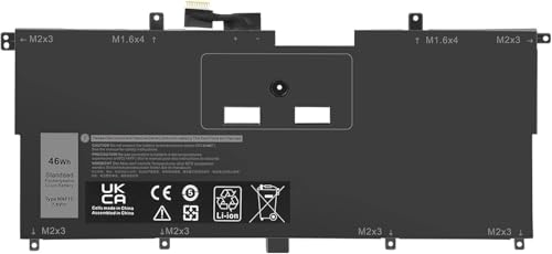 FESTAS® Batterie de rechange 7,6 V 46 Wh NNF1C pour ordinateur portable Dell XPS 13 9365 2-en-1 2017 P71G P71G001 XPS 13-9365-D1605TS XPS 13-9365-D1805TS 13-9365-D2805TS 13-93-933-93365-D2805TS