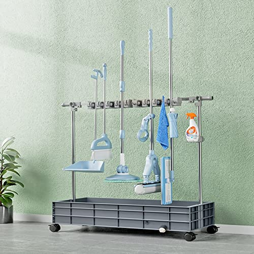Rejilla De Drenaje Soporte Para Trapeador De Escoba Poner Estante De Utilidad Para Trapeadores Y Escobas,Soporte Para Escoba,Soporte Para Escoba Para Trapeador Móvil Poner Trapeadores Húmedo