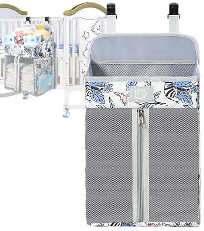 Kuehssn Windelständer zum Aufhängen, Windelstapler zum Aufhängen von Babys | Kindergarten-Caddy-Organizer für Kinderbetten, Playard - Kinderzimmer-Organizer für Kinderbetten, Hängewindel-Organizer für