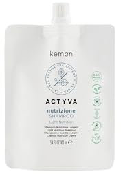 Kemon - Actyva Nutrizione Shampoo, feuchtigkeitsspendende und schützende Wirkung für Haut und trockenes Haar, mit Hafer und Olivenöl, Glanz-Effekt - Travel Size 100 ml