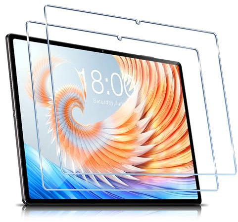 Haofun Protector Pantalla para Samsung Galaxy Tab A8/Teclast T45HD/Blackview Tab 15 Pro 10.5 Pulgadas, 2 Piezas 9H Dureza Anti-Arañazos Cristal Templado, Ultra HD Transparente Protector de Pantalla