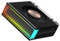 Jungle Leopard S50 M.2 2280 argb radiateur de disque dur PWM double ventilateur SSD Cooler m2 SSD Cooler 5V 3Pin adressable RGB sync SSD Cooler avec dissipateur thermique (Black)