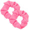 2 Stück Neon Haargummi Scrunchie Pop Leuchtend Rosa Scratch Einfarbiges Kratzgummiband Kratzkrawatten Haarschmuck Scrunchies Seide für Damen Satin Haargummis Mädchen Glitzer