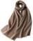 Damen Wollschal Warm Lang Kurz Kaschmir Schal, Lila Fleece, One size