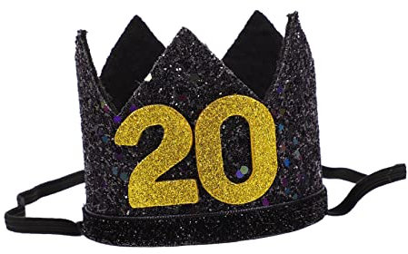Gogogmee 1stück Geburtstag Krone Hut Geburtstagsfeier Dekoration Schwarze Und Goldene Krone Für Erwachsene Für Und Cosplay Unvergessliche Party Accessoires