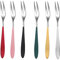 Amosfun 6 Pièces fourchette cure-dents aux fruits escargot accesoire cuisine crozets de savoie pochette set de couvert paillage canapeche restaurant Accueil Vaisselle Acier inoxydable