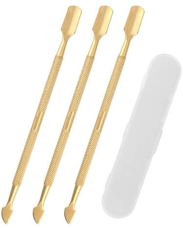 3pz Gratta e Vinci Lotteria, Doppia Testa di Spinta Strumento Gratta e Vinci Raschietto per Etichette Multiuso per Grattare la Lotteria per Rivelazioni Impeccabili di Regali Fortunati (Oro)