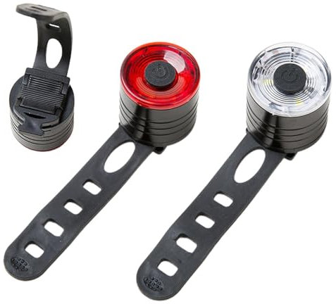 Fahrradlichter vorne und hinten - Wiederaufladbare Fahrradscheinwerfer und Rückleuchten Set | Wasserdicht, Multi-, helle LED-Fahrradlichter für Nachtfahrt, Mountainbike,
