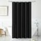 LUKDUNG Rideau de Douche en Polyester - en Textile - Anti-moisissure - Imperméable - Lavable - pour Baignoire, Douche - avec Anneaux de Rideau de Douche (Noir, 100 x 200 cm)