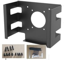 Supporto per Mac mini, VESA per Mac mini M4 2024 – Supporto da parete in metallo, supporto da sottocartolo, VESA in metallo per Mac-Mini-M4-Pro (nero)