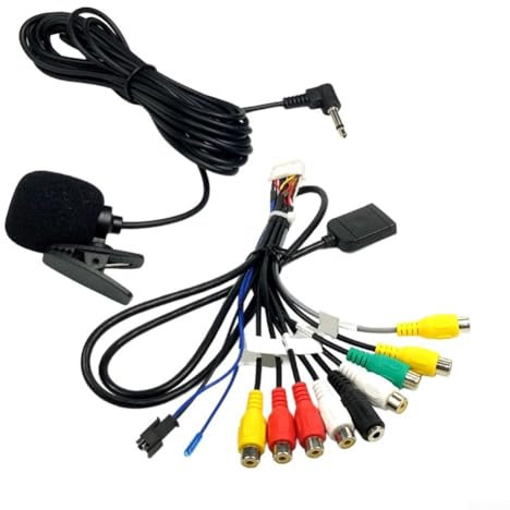Bebykilemi Autoradio-SIM-Kartensteckplatz-Adapter, 20-poliger Stecker, für GPS-4G-System mit externem Mikrofonkabel für Autoradio 12 V