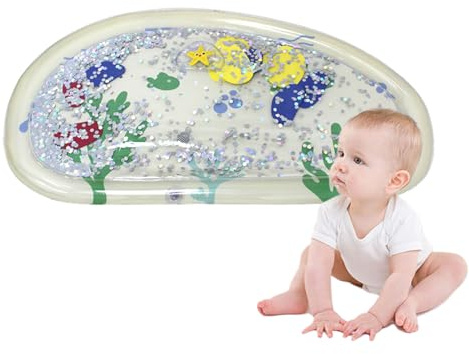 keloppasit Bauchzeit Wassermatte - Wasser Sensor Spielmatte Spielzeug - Sinnesanregendes Spielzeug Für Zuhause Boden Bad Wanne