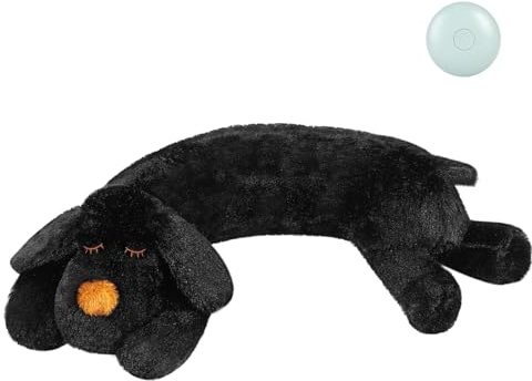 WEOK Heartbeat Toy for Puppy - Comfort Cuddler Pillow, Dog Anxiety Relief Calming Aid, Stuffed Animal for Sleep Aid, heart beat teddy for Cats Pets