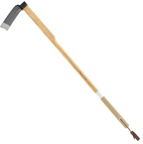 ADLER Sunny Feldhacke Heilbronner Hacke Eschenstiel Braun135 cm | Geschmiedeter C45-Kopf mit breitem Blatt zum Auflockern und Unkraut entfernen