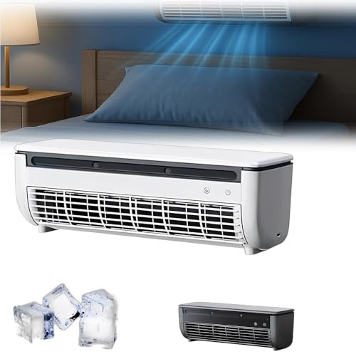 Kabelloses Laden, Klimaanlage, Wandmontage, tragbare Wand-Klimaanlage für Küche, Schlafzimmer, ohne Bohren, Kühlventilator, sofortige Kühlung für Wohnmobil, Camping, Büro