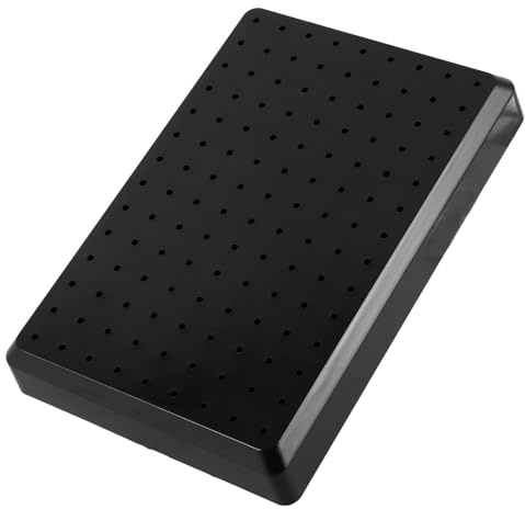 Toyvian Socle en Plastique Noir Robuste pour Peinture au Pistolet sur Maquettes, Support Stable Anti-vibrations pour Passionnés de Modélisme et Peinture Miniature
