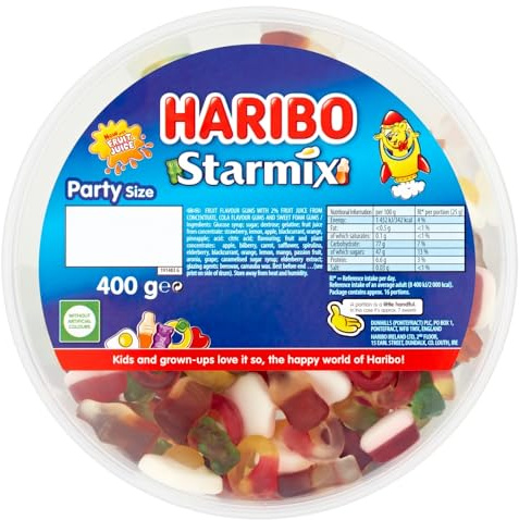 HARIBO Starmix – Gummy and Foam Sweets – 400g Sharing Tub