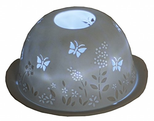 CBK-MS Dome Light Schmetterlinge Teelichthalter Windlicht für Teelicht