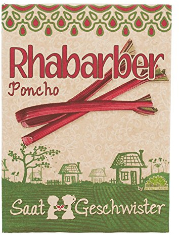 Die Stadtgärtner Rhabarber Poncho-Saatgut | Ideal für fruchtige Desserts, Süßspeisen, Kuchen und Marmeladen | Leicht keimende Samen