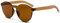 J&L Glasses Fashion Rimless One Piece Clear Lens Color Candy Sunglasses(Amber)