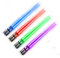 LightSaber Lot de 4 paires de baguettes lumineuses à LED Rouge/bleu/vert/violet