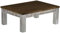 B.R.A.S.I.L.-Möbel Brasilmöbel Couchtisch Rio Classico 100x73 cm Shabby Platte Eiche Wohnzimmertisch Holz Tisch Pinie Massivholz Stubentisch Beistelltisch Echtholz Größe und Farbe wählbar