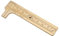 Calibro Ottone, 1Pc Mini Calibro Scorrevole in Ottone Retrò Calibro a Corsoio, Strumento di Misura a Righello Scorrevole, MM/Pollici 80 mm 100 mm Opzionale (Double scale 80mm)