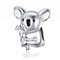 Qings Koala Charm Korn für Armband Halskette 925 Sterling Silber DIY Schmuck Schön Tier Anhänger für Frauen und Mädchen