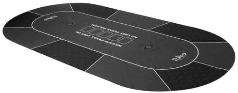 Pokerteppich, 180 x 90 cm, Schwarz