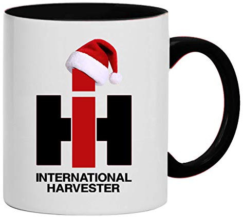 Bimaxx Tasse | IHC Weihnachtstasse | Keramik, 280 ml, weiß/schwarz