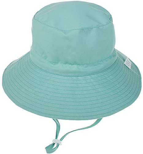 Malaxlx Unisex Baby Sonnenhut Grün Fischerhut Säugling Sommerhut Breiter Krempe Strandhut für 0-6 Monate Mädchen Jungen