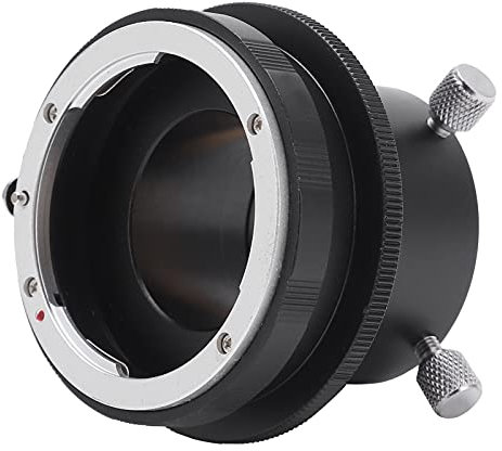 Goshyda Makroobjektivadapter, Vollmetall-Makroobjektivadapter für Nikon, F-Objektivanschluss an 1,25-Zoll-Okular-Teleskop-Kamera-Adapter