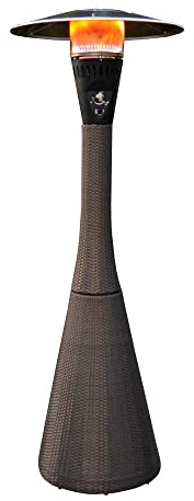 Tempo Style - Champignon chauffant extérieur à gaz HABITAT Tourbe, 10kw pour chauffer au gaz GPL, au butane ou au propane jusqu'à 84 m²
