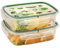 Snips SnipsLock Rechteckiger Mealprepboxen für die Aufbewahrung von Lebensmitteln 1,40 L Set 4 Sicherheitsverschlüsse Frischhaltedosen 23,5 x 18,5 x 11 cm Hergestellt in Italien
