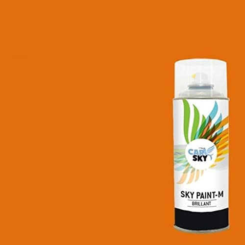 CARSKY Bombe de peinture RAL Orangé Foncé 2011 finition brillante 400ml