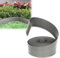 VA-Cerulean Bordo per prato in plastica, 20 m, grigio, flessibile, per piante da giardino e ortaggi, per aiuole, palissata da giardino, recinto