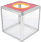 KAFENDA Acrylspendenbox, Wahlurne, empfohlene Box, transparente Aufbewahrungsbox 20 x 20 x 20 cm